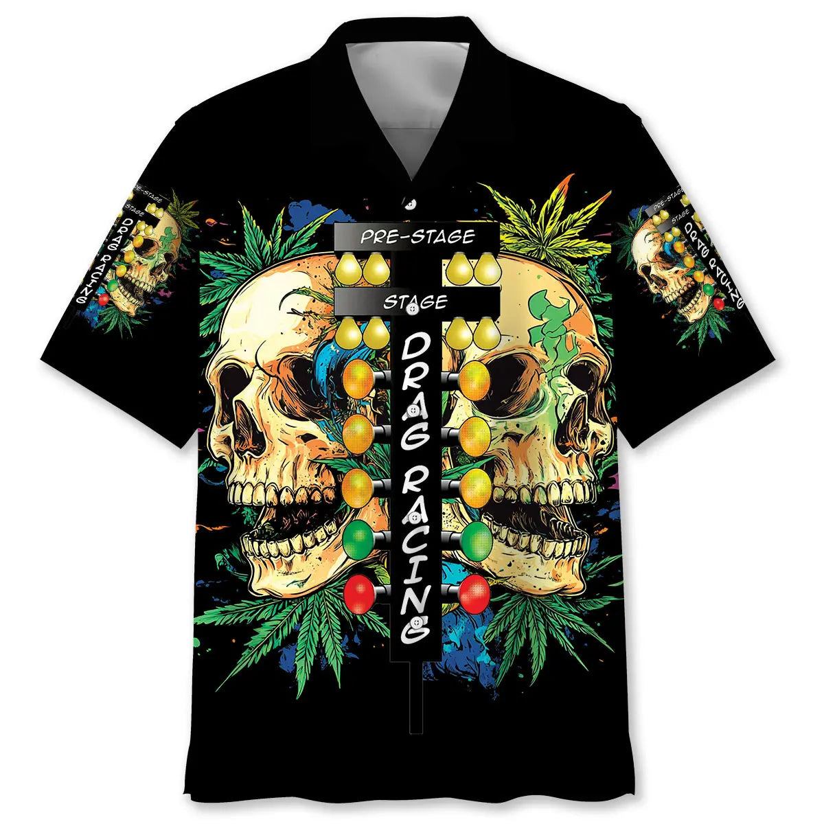 Hawaiian Shirt / Adults / S Pre-Stage Drag Racing Start Light Hawaiian Shirt