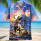 Prehistoric Dinosaur Volcano Hawaiian Shirt For Family Vacation And Warm Weather Fashion