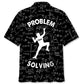 Problem Solving Funny Math Custom Name Hawaiian Shirt For Tropical Holiday, Warm Weather Outing, And Coastal Style