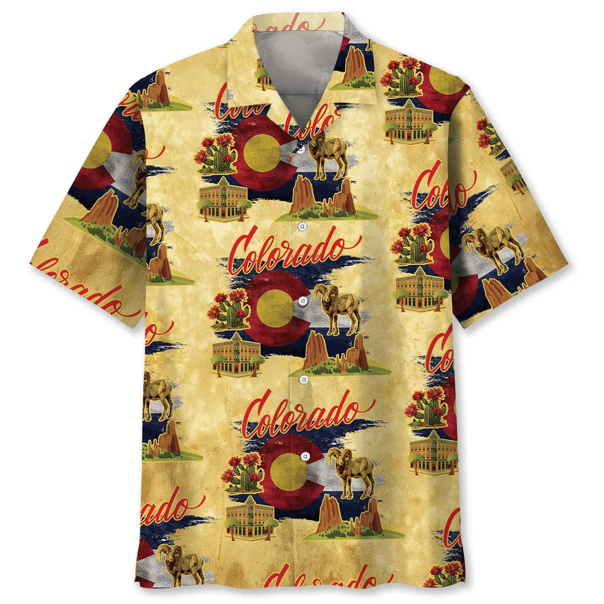 Proud Colorado Hawaiian Shirt For Tropical Holidays, Outdoor Gatherings, And Everyday Comfort