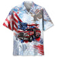 Proud Fire Truck Hawaiian Shirt For Tropical Holidays, Outdoor Gatherings, And Everyday Comfort