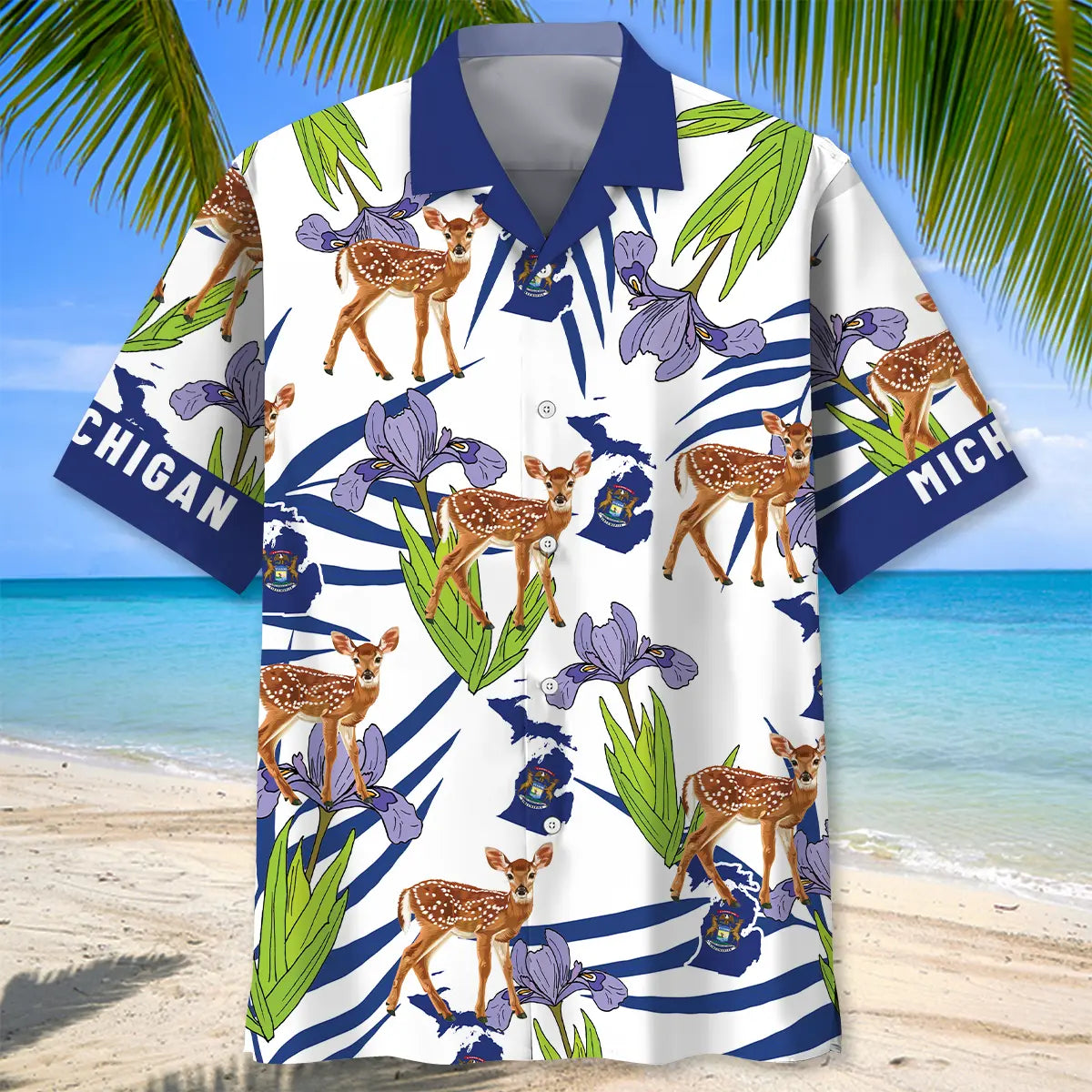 Proud Michigan State Hawaiian Shirt For Coastal Adventure, Beach Party, And Casual Wear