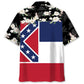 Proud Mississippi Heritage Hawaiian Shirt For Resort Trips, Coastal Parties, And Warm Weather Style