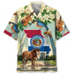 Proud Missouri Heritage Hawaiian Shirt For Summer Vacation, Beach Travel, And Casual Wear