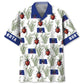 Proud North Dakota Heritage Hawaiian Shirt For Summer Vacation, Beach Travel, And Casual Wear