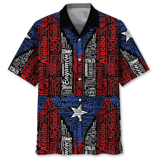 Puerto Rico Flag Hawaiian Shirt For Cruise Journey, Beach Party, And Island Inspired Style