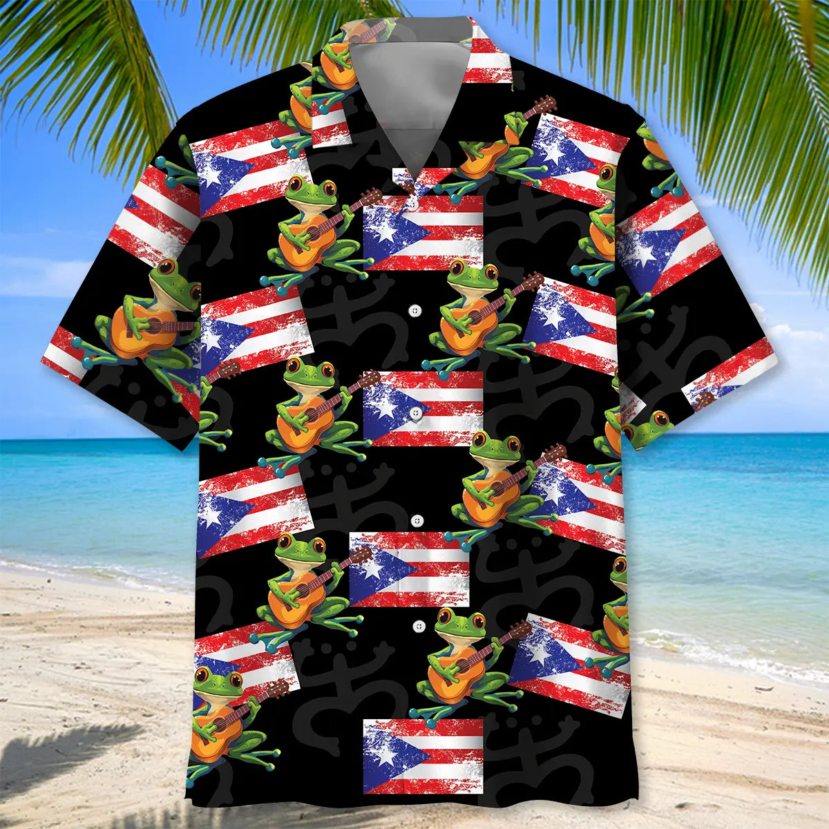 Puerto Rico Hawaiian Shirt For Beachside Event, Poolside Gathering, And Everyday Comfort