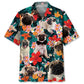 Floral Pug Hawaiian Shirt For Resort Trips, Coastal Parties, And Warm Weather Style