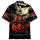 Pumpkin Firefighter Hawaiian Shirt