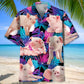 Tropical Purple Pig Hawaiian Shirt For Beach Days, Summer Outings, And Thoughtful Gift Giving