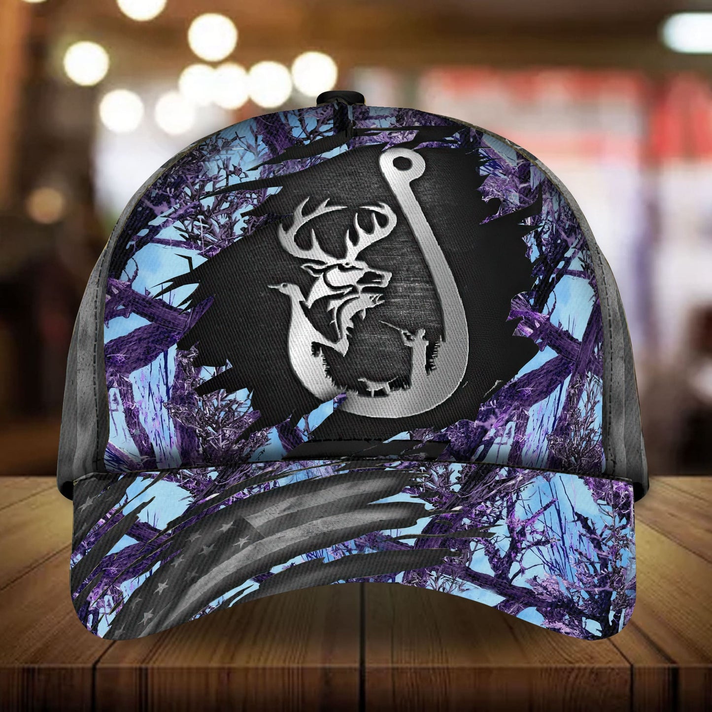 Unique Hunting Pattern Classic Cap For Festivals Travel Adventures And Casual Gift Giving