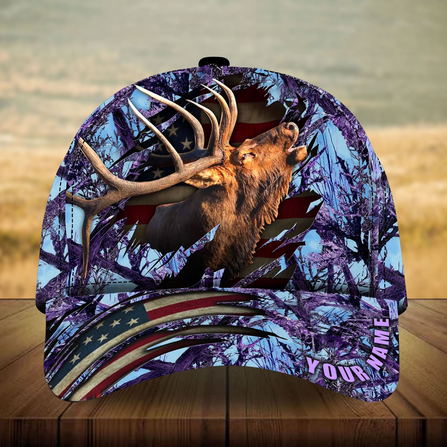 Elk Hunting Multicolor Personalized Classic Cap For Beach Travel Outdoor Events And Relaxed Casual Wear