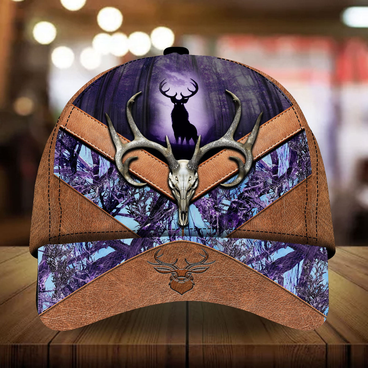 Deer Hunting Leather Classic Cap For Casual Adventures Parties And Seasonal Styling