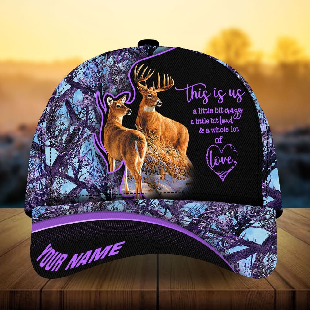 Best Deer Couple Hunting Personalized Classic Cap For Casual Events Beach Trips And Thoughtful Gifting