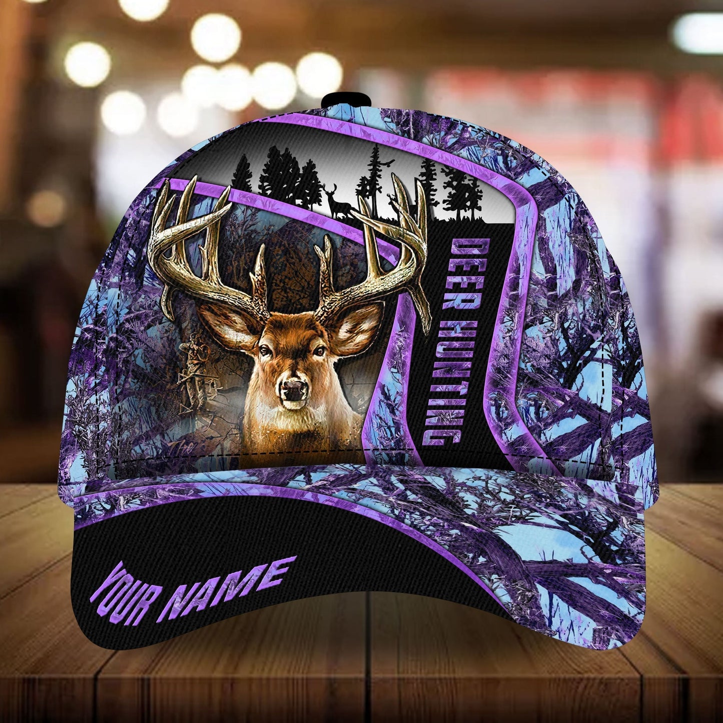 Special Deer Hunting Pattern Personalized Classic Cap For Seasonal Events Outdoor Trips And Everyday Comfort