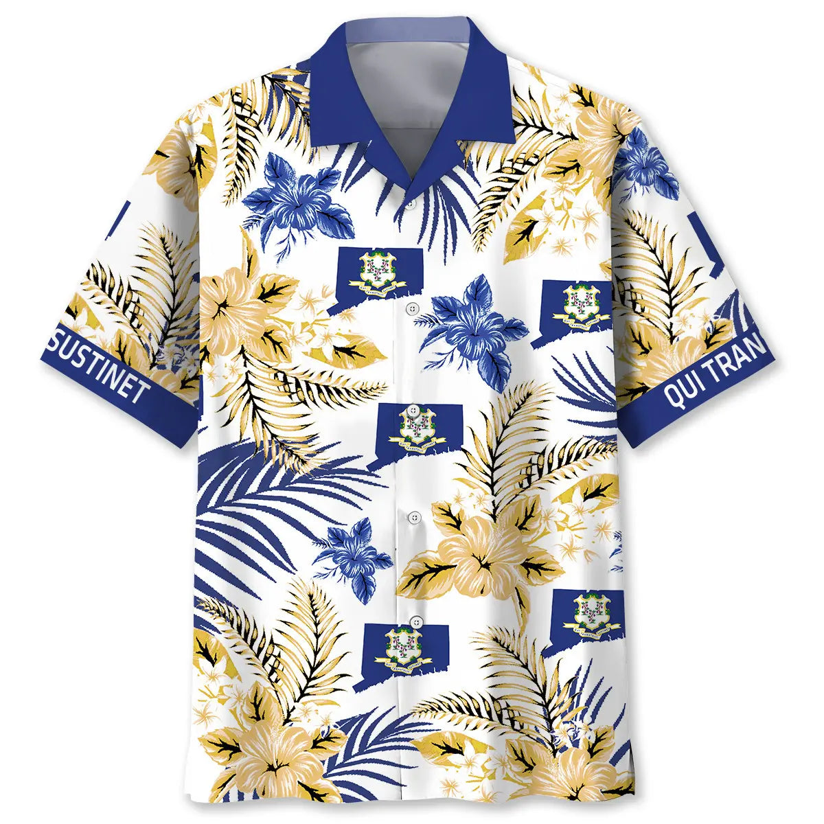 Connecticut Heritage State Proud Hawaiian Shirt For Coastal Festival And Relaxed Resort Style