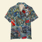 Island Summer Racing Car Aloha Engine Theme Hawaiian Shirt For Beach Days, Summer Outings, And Thoughtful Gift Giving