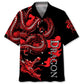 Red Chinese Dragon Hawaiian Shirt For Island Vacations, Casual Events, And Distinctive Seasonal Style