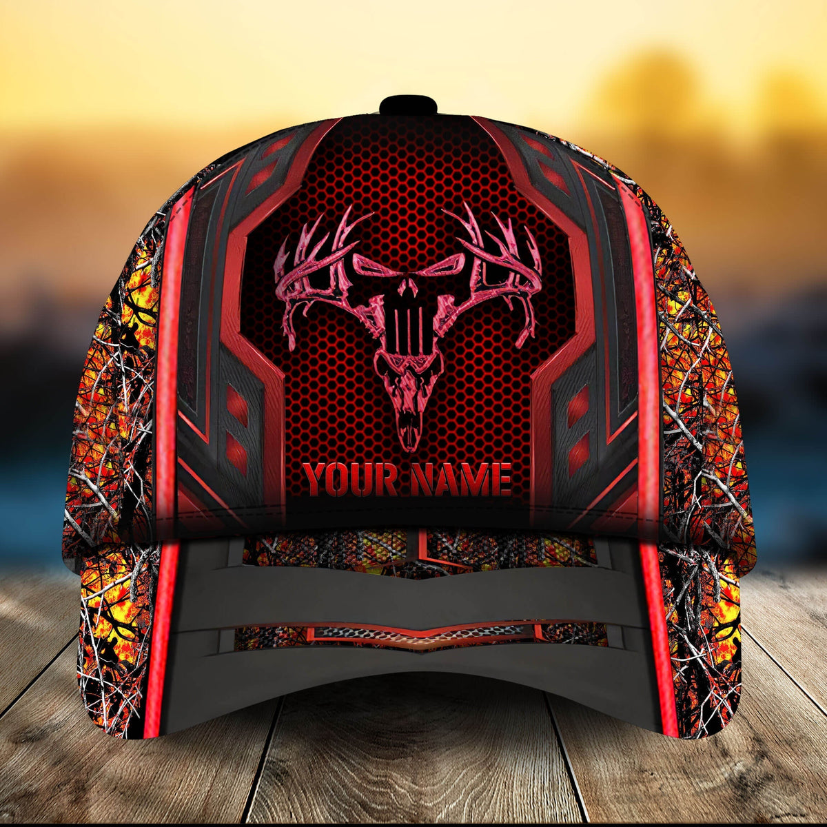 Skull Hunting Personalized Classic Cap For Beach Vacations Outdoor Trips And Everyday Comfort