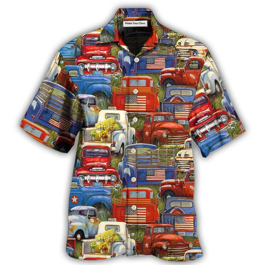Truck Amazing Packed Trucks Hawaiian Shirt For Coastal Adventures And Warm Weather Wear