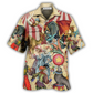 Playful Circus Hawaiian Shirt For Beach Parties Vacation Travel And Relaxed Casual Style