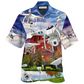 Peace Flying Drone Hawaiian Shirt For Summer Travel Coastal Events And Thoughtful Gift Giving