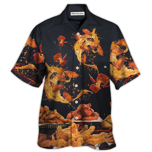 Chicken Food Wing Fast Delicious Hawaiian Shirt For Summer Events And Casual Outdoor Wear