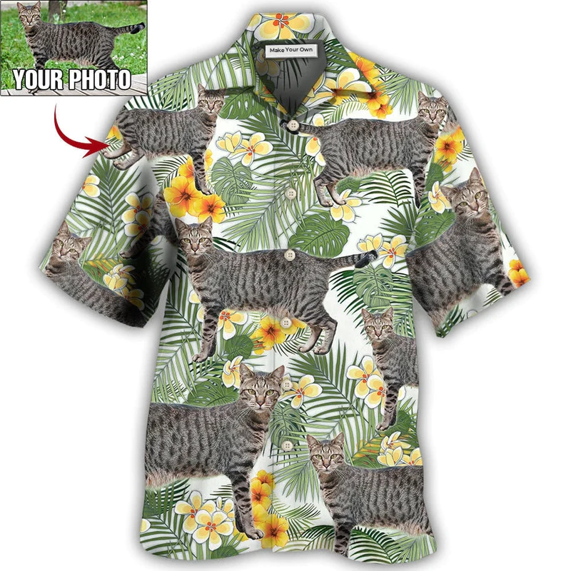 Cat Various Custom Photo Hawaiian Shirt Design Detail For Sunny Adventures And Casual Wear