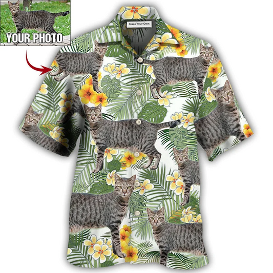 Cat Various Custom Photo Hawaiian Shirt Design Detail For Sunny Adventures And Casual Wear