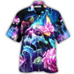 Floral Dreamy Skull Butterfly Lighting Hawaiian Shirt For Summer Events And Casual Outdoor Wear
