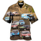 Classic Car Hawaiian Shirt For Island Holidays Summer Parties And Casual Outdoor Wear