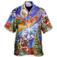 Christmas Hawaiian Shirt For Tropical Holiday Resort Parties And Everyday Style