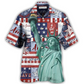 American Free Hawaiian Shirt Design Detail For Beach Days And Holiday Travel