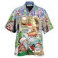 Christmas Tattoo Art Hawaiian Shirt For Beach Vacations Casual Parties And Warm Weather Style