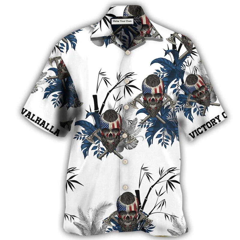 Cute Viking Warrior Hawaiian Shirt For Coastal Trips Outdoor Events And Relaxed Summer Wear