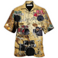 Vintage Drum Music Note Hawaiian Shirt Design View For Resort Travel And Thoughtful Gifting