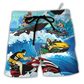 Coastal Jet Ski Beach Shorts For Warm Weather Outings And Everyday Comfort