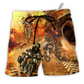 Motorcycle Road Trip Beach Shorts For Resort Getaways And Leisure And Relaxation