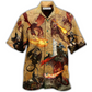 Dragon Fighting Knights Hawaiian Shirt Artwork Detail For Tropical Trips And Casual Outings