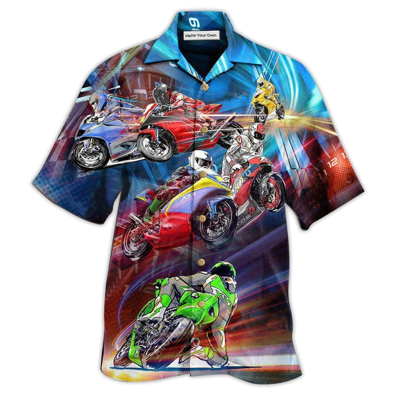 Motorcycle Amazing Racing Hawaiian Shirt For Beach Parties And Weekend Getaways