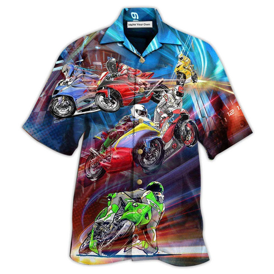 Motorcycle Amazing Racing Hawaiian Shirt For Beach Parties And Weekend Getaways