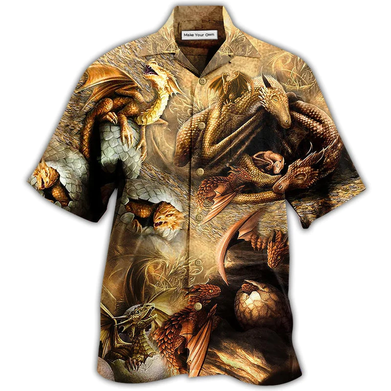 Dragon Hawaiian Shirt For Warm Weather Adventures And Everyday Comfort