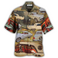 Classic Car And Mountain Landscape Hawaiian Shirt For Warm Weather Adventures Parties And Daily Comfort