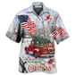 Truck Hearts Home Christmas Cardinal Snow Hawaiian Shirt Design View For Resort Travel And Thoughtful Gifting
