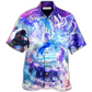 Horse Galaxy Hawaiian Shirt Artwork View For Weekend Travel And Beach Style