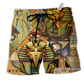 Egypt Life Of Egyptian Pyramids Hawaiian Print Beach Shorts For Beach Getaways And Comfortable Summer Wear
