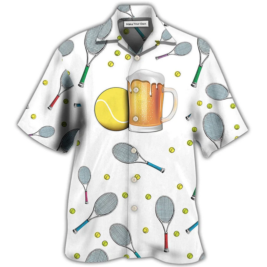 Tennis Beer Maybe People Hawaiian Shirt For Coastal Adventures And Warm Weather Wear