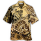 Skull And Casino Cards Hawaiian Shirt For Resort Travel Summer Outings And Casual Gatherings