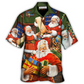 Festive Christmas Gift Hawaiian Shirt Pattern View For Relaxed Warm Weather Outfits