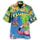 Flamingo Florida Hawaiian Shirt For Summer Vacation And Beach Travel
